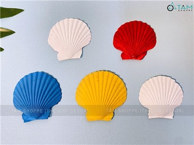 Set 05 vỏ sò điệp sơn màu VOSO-DIEP-01